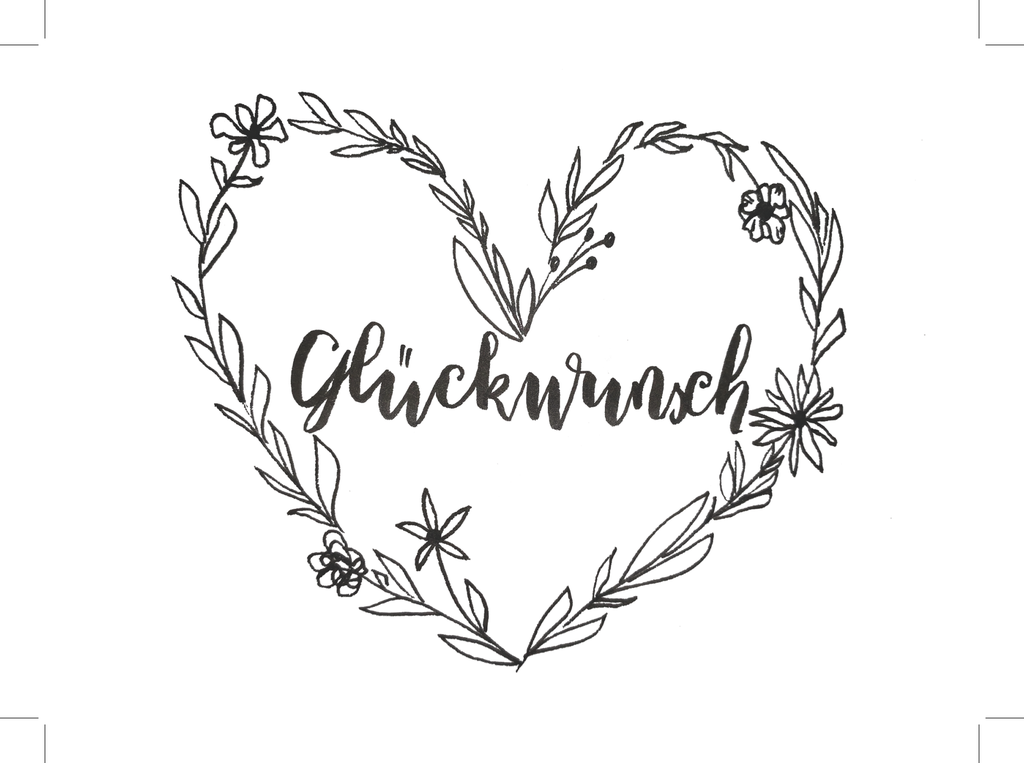 Glückwunschkarten rechteckig (1A Glückwunsch)